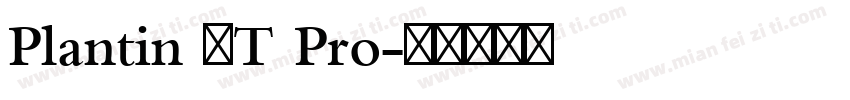 Plantin MT Pro字体转换